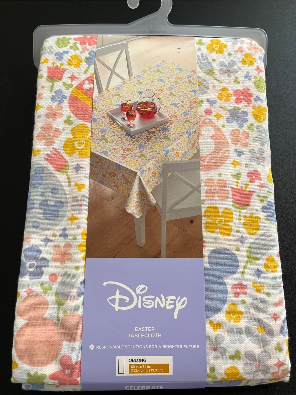 Disney Mickey Easter Tablecloth - Oblong 60x84”